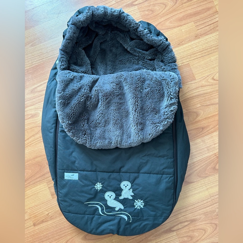 Perlimpinpin baby car seat cover for winter